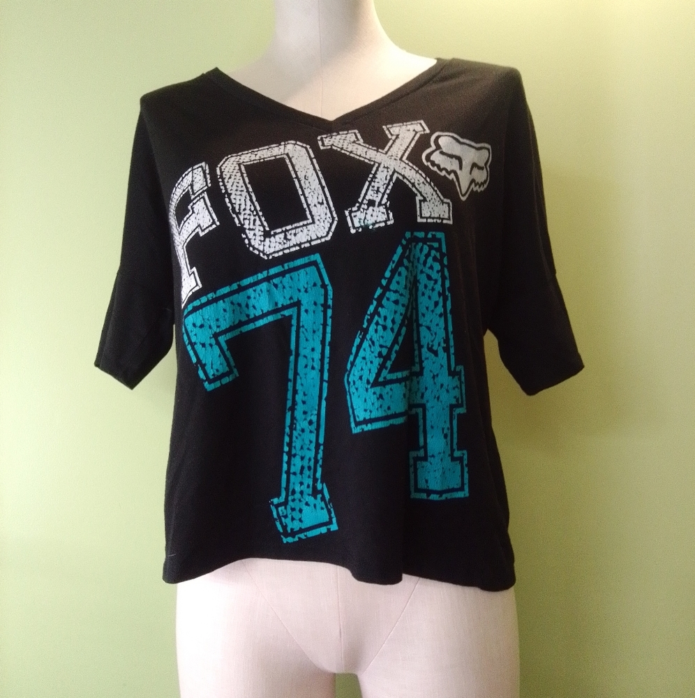 Fox 74 racing black T-shirt